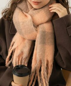 SMELLY / スメリー マフラー・ショール・スヌード・ストール | ブロックチェックボリュームマフラー