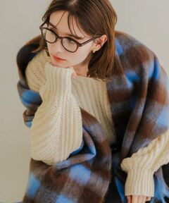 SMELLY / スメリー マフラー・ショール・スヌード・ストール | ブロックチェックボリュームマフラー