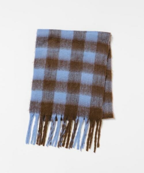 SMELLY / スメリー マフラー・ショール・スヌード・ストール | ブロックチェックボリュームマフラー | 詳細28