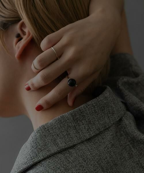 SMELLY / スメリー リング | SMELLY so’　onyx sphere ring | 詳細9