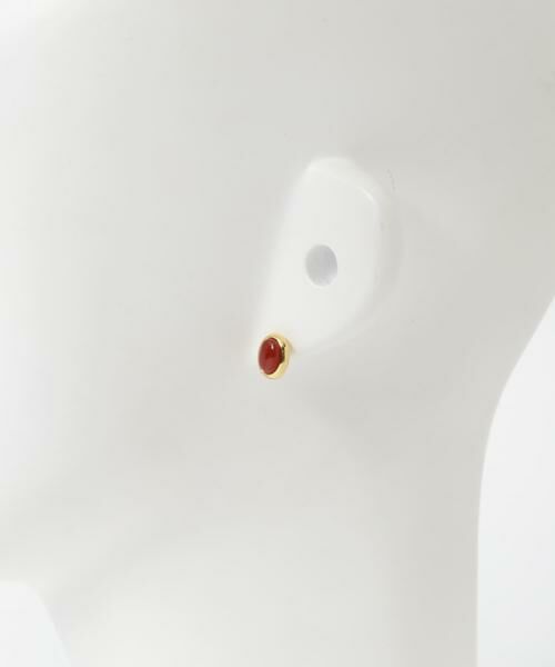 SMELLY / スメリー ピアス・イヤリング | SMELLY so’　carnelian oval pierce | 詳細10