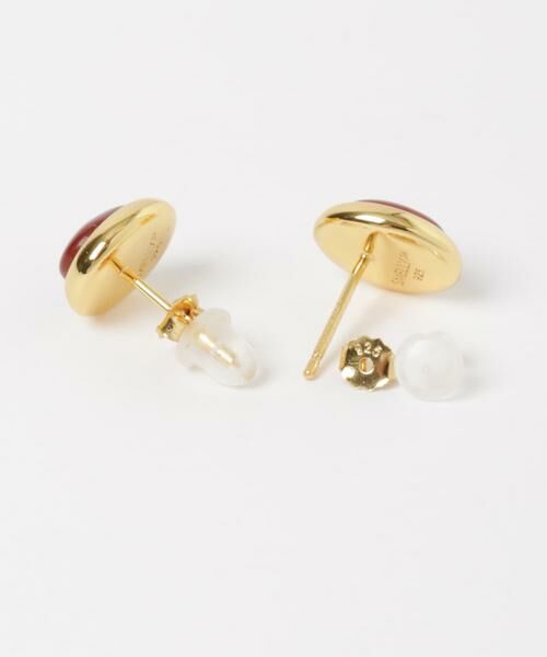 SMELLY / スメリー ピアス・イヤリング | SMELLY so’　carnelian oval pierce | 詳細11