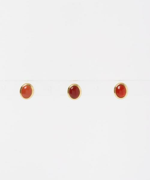 SMELLY / スメリー ピアス・イヤリング | SMELLY so’　carnelian oval pierce | 詳細13