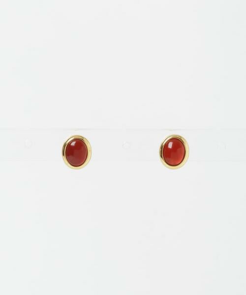 SMELLY / スメリー ピアス・イヤリング | SMELLY so’　carnelian oval pierce | 詳細9