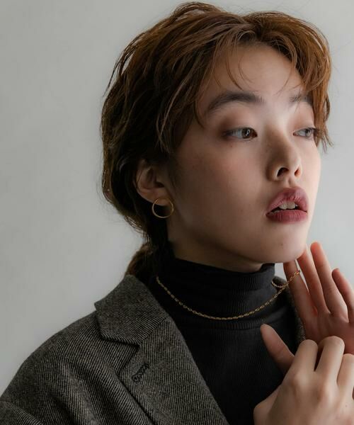 SMELLY / スメリー ピアス・イヤリング | SMELLY so’　curved circle pierce | 詳細3