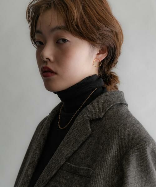 SMELLY / スメリー ピアス・イヤリング | SMELLY so’　curved circle pierce | 詳細4