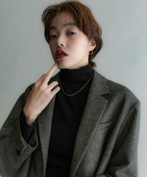 SMELLY / スメリー ピアス・イヤリング | SMELLY so’　curved circle pierce | 詳細6