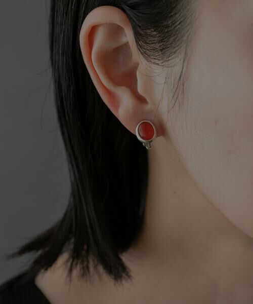 SMELLY / スメリー ピアス・イヤリング | SMELLY so’　carnelian oval earring | 詳細5