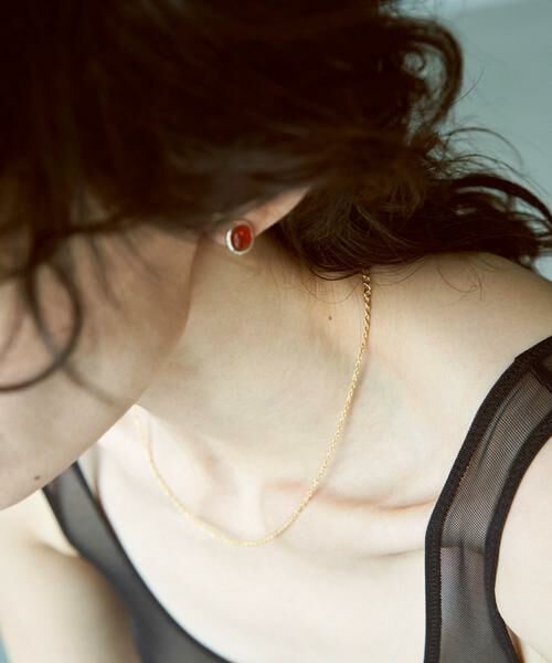 SMELLY / スメリー ピアス・イヤリング | SMELLY so’　carnelian oval earring | 詳細8