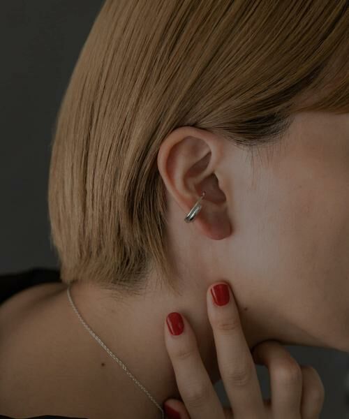 SMELLY / スメリー ピアス・イヤリング | SMELLY so’　overlap circle earcuff | 詳細3