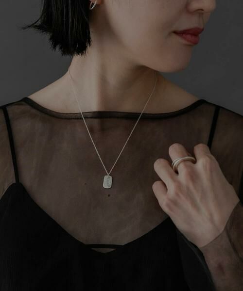 SMELLY / スメリー ネックレス・ペンダント・チョーカー | SMELLY so’　rectangle plate necklace | 詳細1