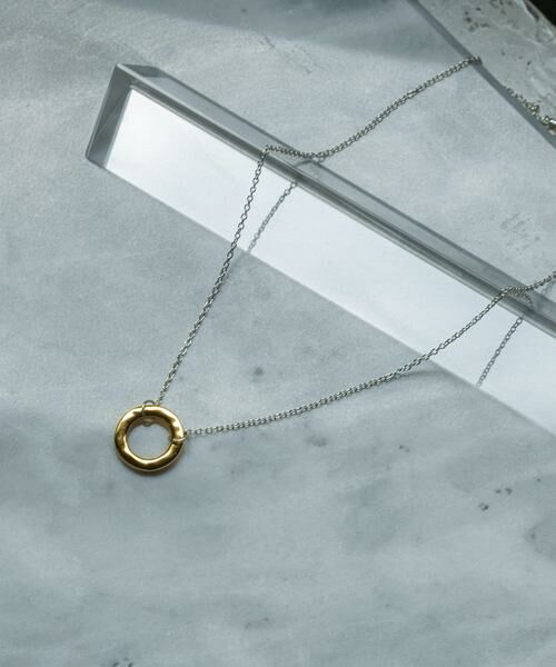 SMELLY / スメリー ネックレス・ペンダント・チョーカー | SMELLY so’　plate ring necklace | 詳細1