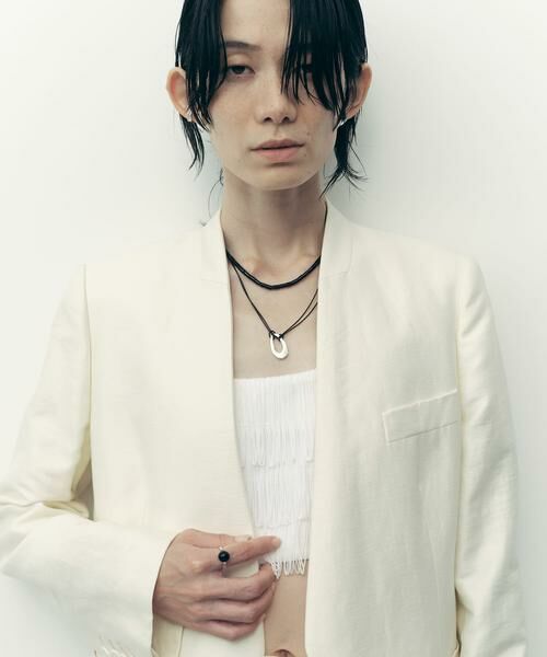 SMELLY / スメリー ネックレス・ペンダント・チョーカー | SMELLY so’　oval plate cord necklace | 詳細1