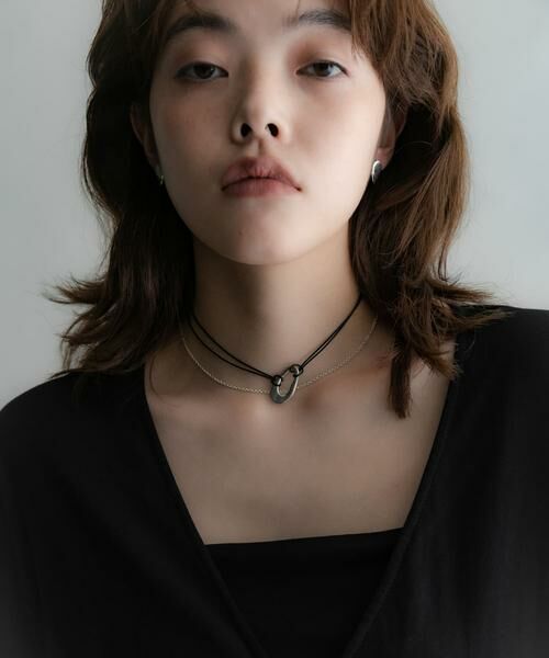 SMELLY / スメリー ネックレス・ペンダント・チョーカー | SMELLY so’　oval plate cord necklace | 詳細3