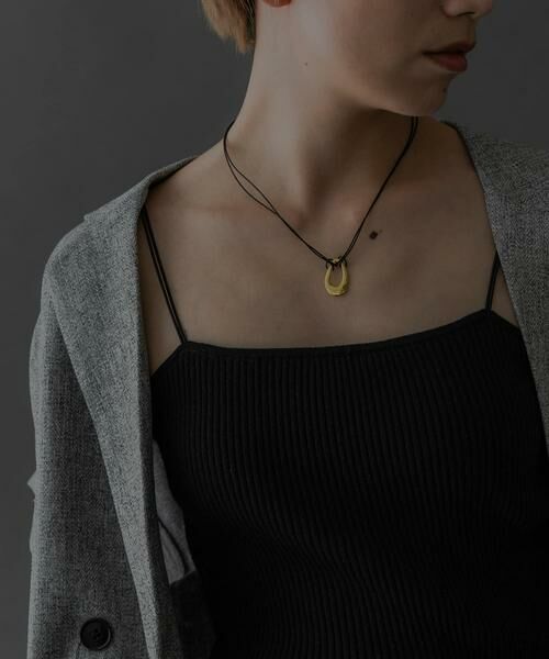 SMELLY / スメリー ネックレス・ペンダント・チョーカー | SMELLY so’　oval plate cord necklace | 詳細5