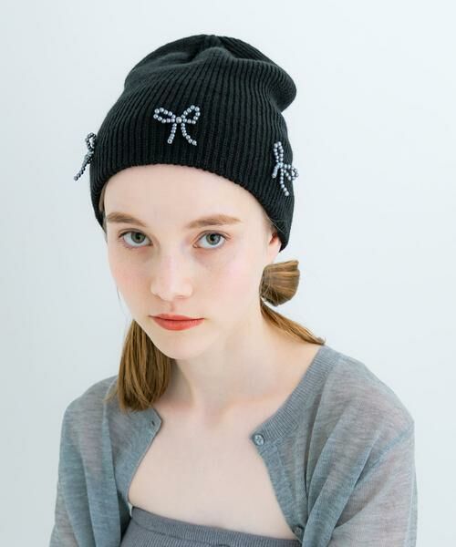 SMELLY / スメリー ニットキャップ | リボンニットワッチ | 詳細1