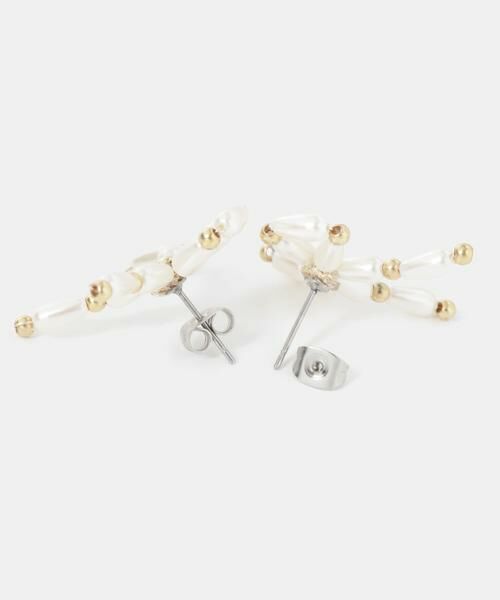 SMELLY / スメリー ピアス・イヤリング | パールメタルリボンピアス | 詳細4