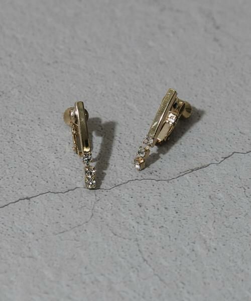 SMELLY / スメリー ピアス・イヤリング | ミニビジューメタルバーイヤリング | 詳細3