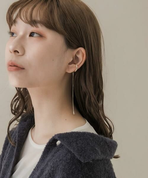 SMELLY / スメリー ピアス・イヤリング | ロングチェーンシンプルイヤカフ | 詳細2