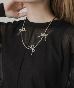 SMELLY / スメリー ネックレス・ペンダント・チョーカー | メタルビーズリボンネックレス