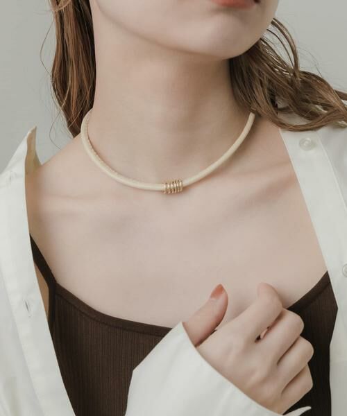 SMELLY / スメリー ネックレス・ペンダント・チョーカー | メタルリングコードチョーカー | 詳細2