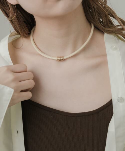 SMELLY / スメリー ネックレス・ペンダント・チョーカー | メタルリングコードチョーカー | 詳細3