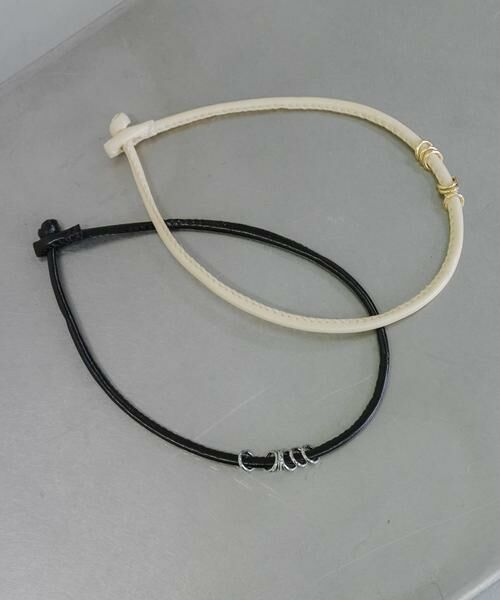 SMELLY / スメリー ネックレス・ペンダント・チョーカー | メタルリングコードチョーカー | 詳細6