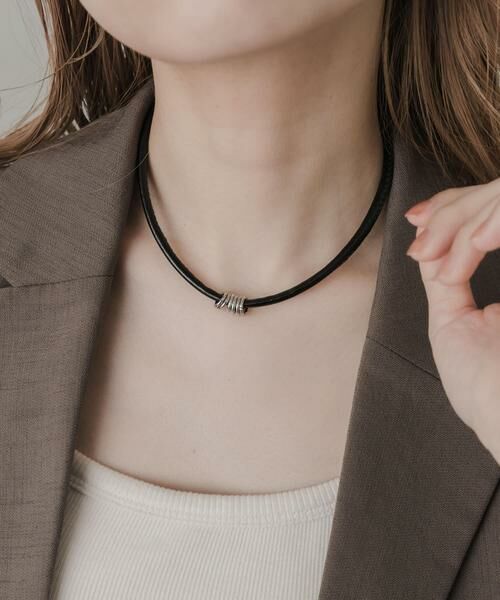 SMELLY / スメリー ネックレス・ペンダント・チョーカー | メタルリングコードチョーカー | 詳細10