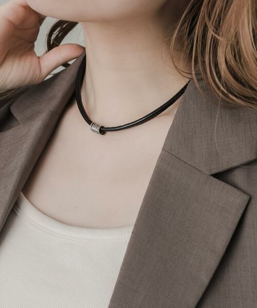 SMELLY / スメリー ネックレス・ペンダント・チョーカー | メタルリングコードチョーカー | 詳細12