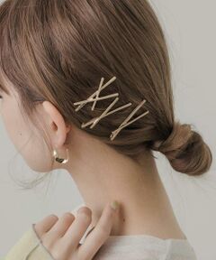 SMELLY / スメリー ヘアアクセサリー | メタルクロスセットピン