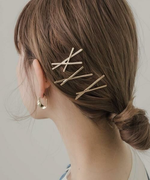 SMELLY / スメリー ヘアアクセサリー | メタルクロスセットピン | 詳細1