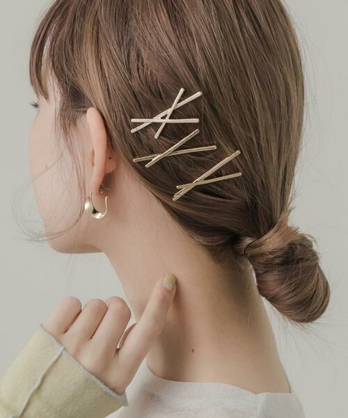 SMELLY / スメリー ヘアアクセサリー | メタルクロスセットピン | 詳細2