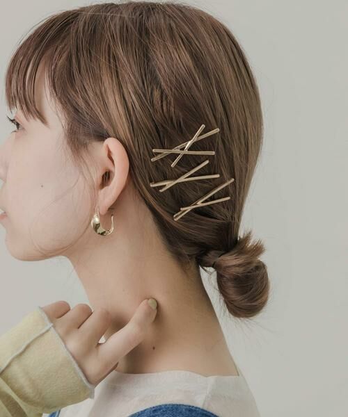 SMELLY / スメリー ヘアアクセサリー | メタルクロスセットピン | 詳細3