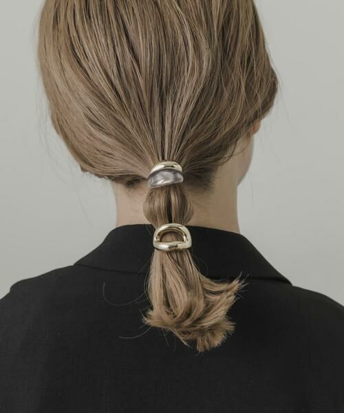 SMELLY / スメリー ヘアアクセサリー | 『WEB/一部店舗限定』メタルクリアニュアンスカーブヘアカフセット | 詳細2