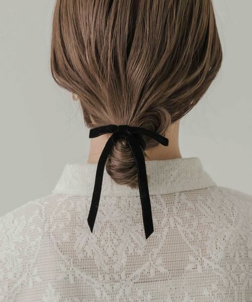 SMELLY / スメリー ヘアゴム・シュシュ | ベロアリボンポニー | 詳細2