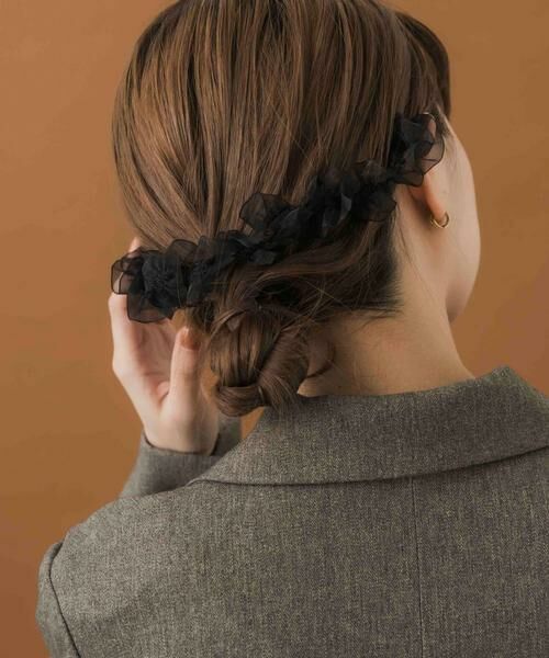 SMELLY / スメリー ヘアアクセサリー | シアーフリルバックピン | 詳細4