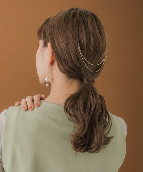 SMELLY / スメリー ヘアアクセサリー | カーブバーボールチェーンバックコーム | 詳細4