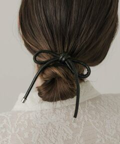SMELLY / スメリー ヘアゴム・シュシュ | フェイクレザーリボンポニー