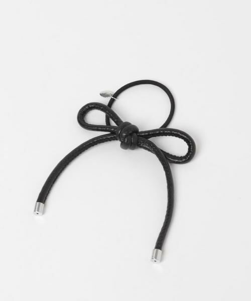 SMELLY / スメリー ヘアゴム・シュシュ | フェイクレザーリボンポニー | 詳細2