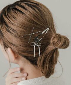 SMELLY / スメリー ヘアアクセサリー | スウィングリボン3セットピン