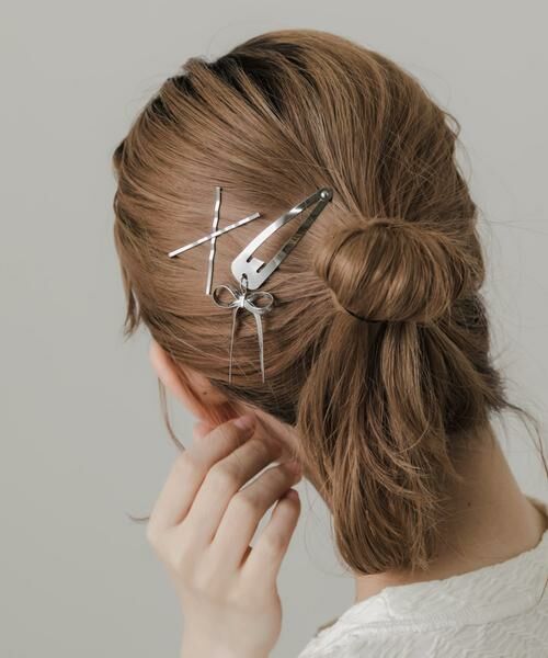 SMELLY / スメリー ヘアアクセサリー | スウィングリボン3セットピン | 詳細2