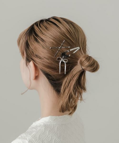 SMELLY / スメリー ヘアアクセサリー | スウィングリボン3セットピン | 詳細3