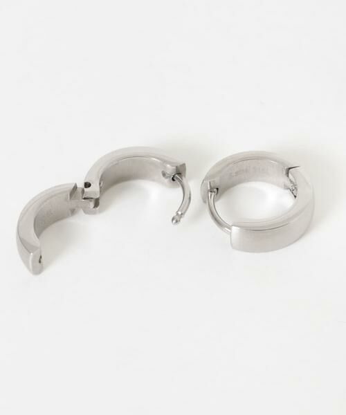 SMELLY / スメリー ピアス・イヤリング | ステンレスワンタッチマットフープピアス | 詳細5