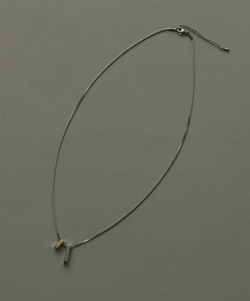 SMELLY / スメリー ネックレス・ペンダント・チョーカー | ステンレスコンビトップスクエアネックレス | 詳細3