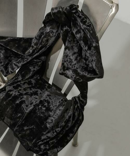 SMELLY / スメリー ハンドバッグ | ベロアリボンバッグ | 詳細1