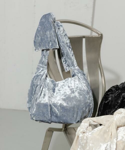 SMELLY / スメリー ハンドバッグ | ベロアリボンバッグ | 詳細6