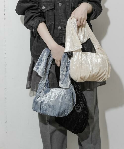 SMELLY / スメリー ハンドバッグ | ベロアリボンバッグ | 詳細9