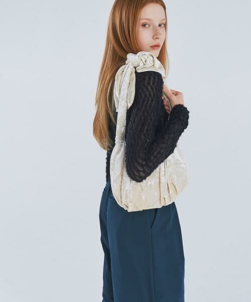 SMELLY / スメリー ハンドバッグ | ベロアリボンバッグ | 詳細18