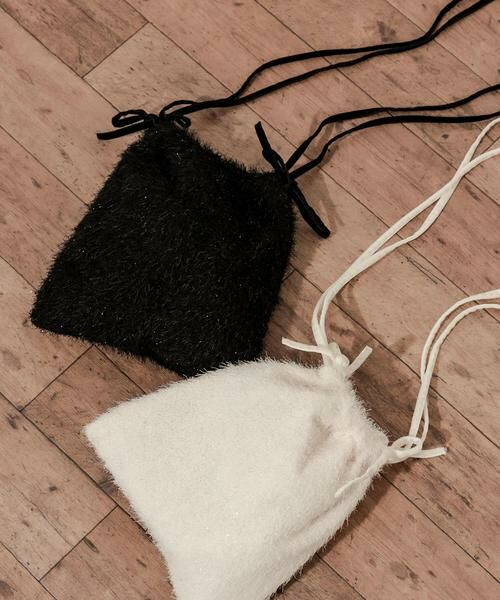 SMELLY / スメリー ショルダーバッグ | フリンジリボンキンチャクバッグ | 詳細8