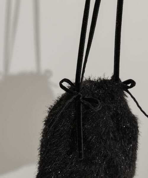 SMELLY / スメリー ショルダーバッグ | フリンジリボンキンチャクバッグ | 詳細12
